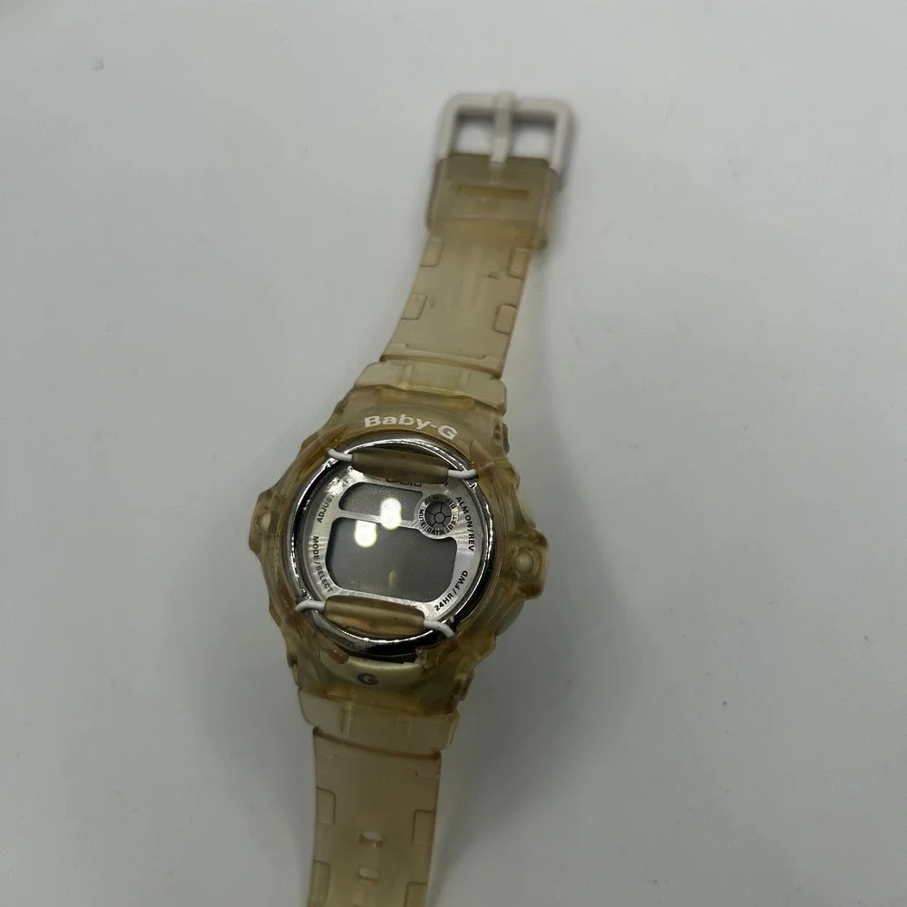 Casio Baby-G BG-169 Digital Watch Translucent Jelly Amber Gold Vintage Sport